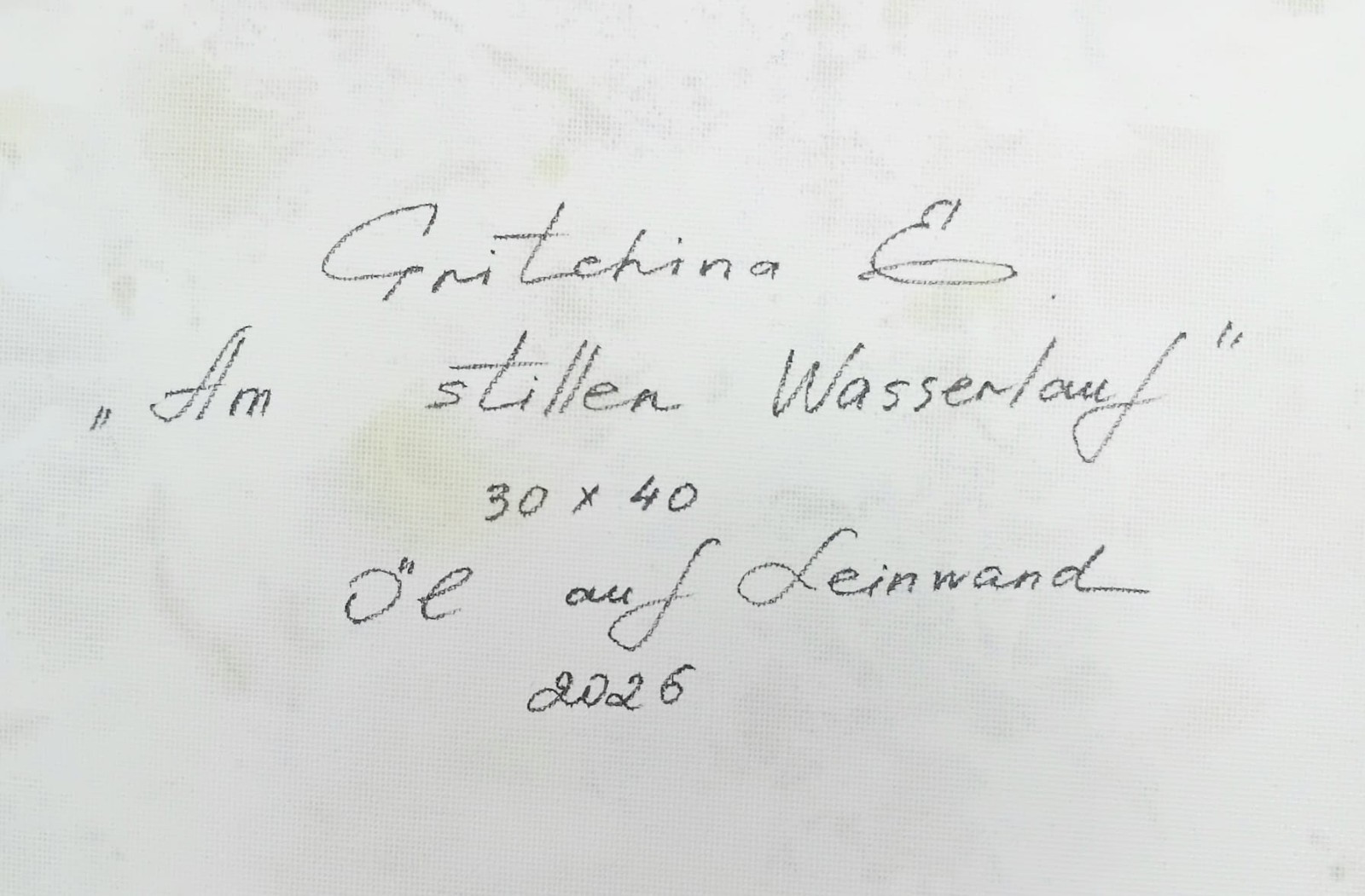 Am stillen Wasserlauf