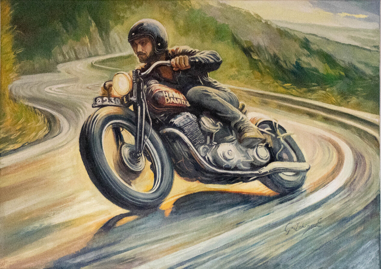 Biker auf dem Highway