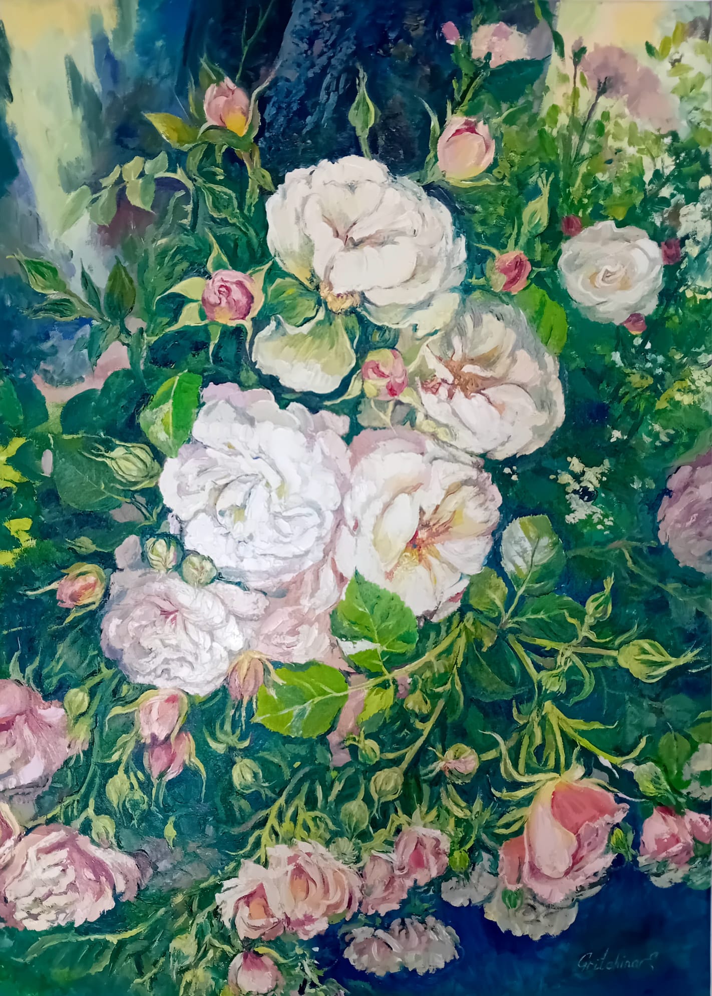 Blütenpoesie im Morgengarten