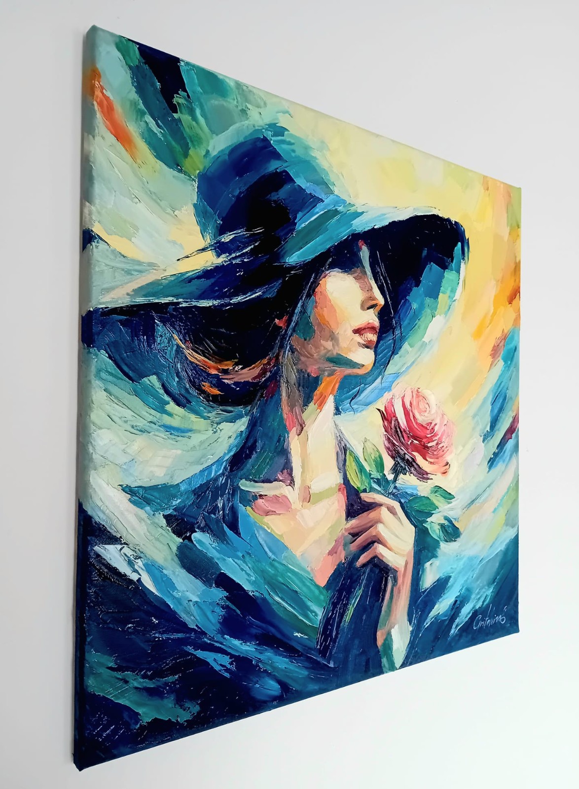 Die Frau mit der Rose