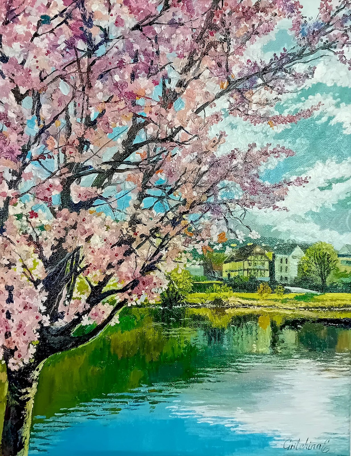 Frühling am stillen Ufer