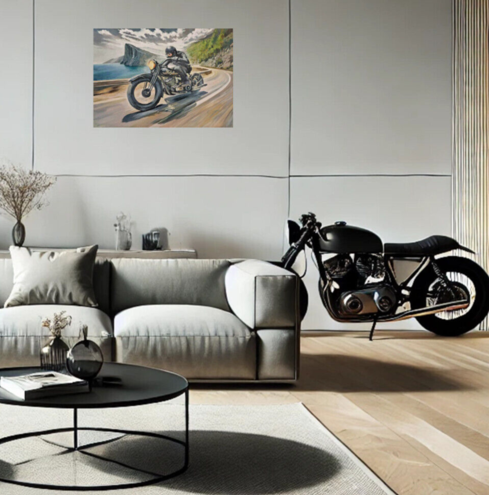 Ritt entlang der Küste – Harley Davidson im Sturm