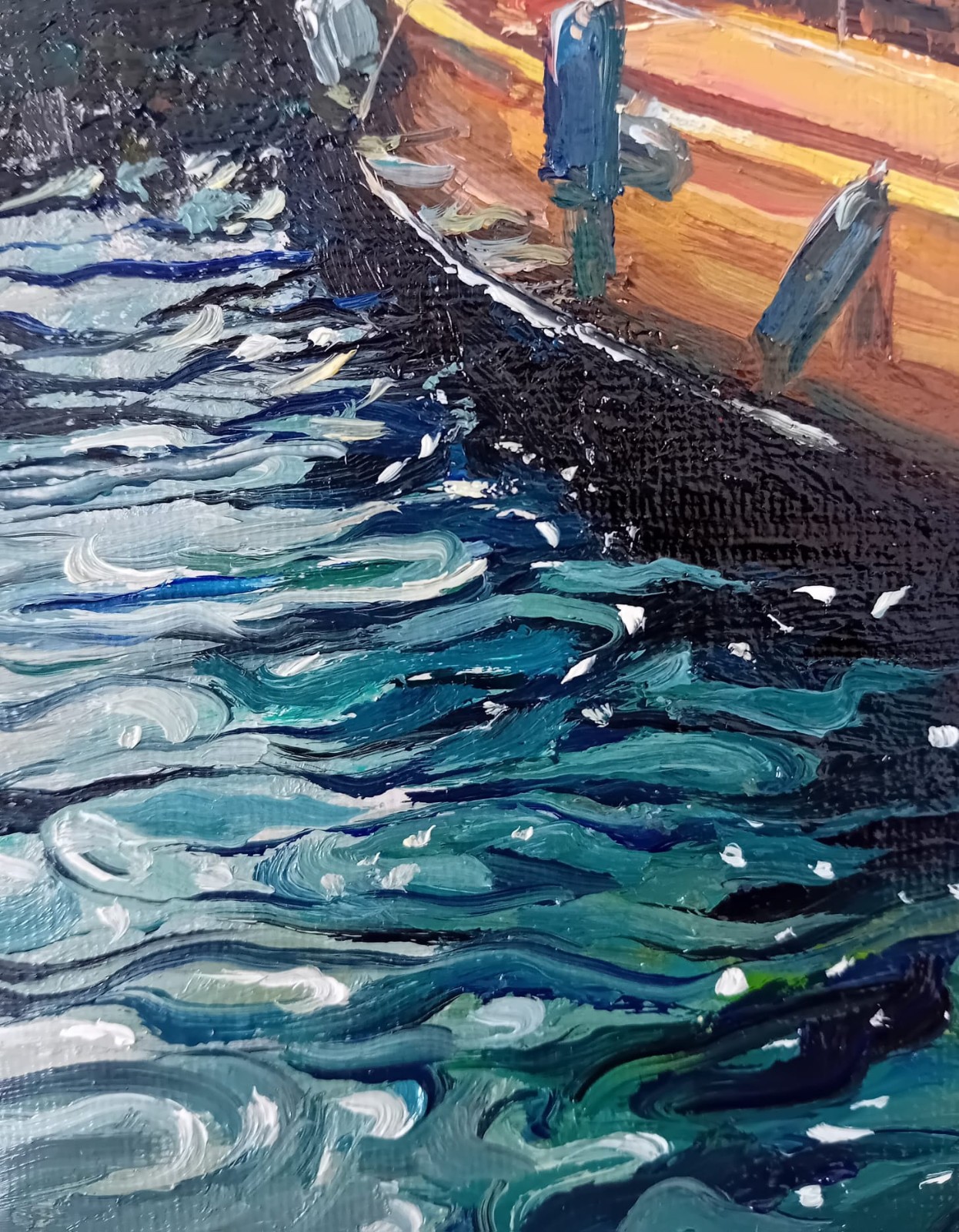 Segelboote im weiten Licht