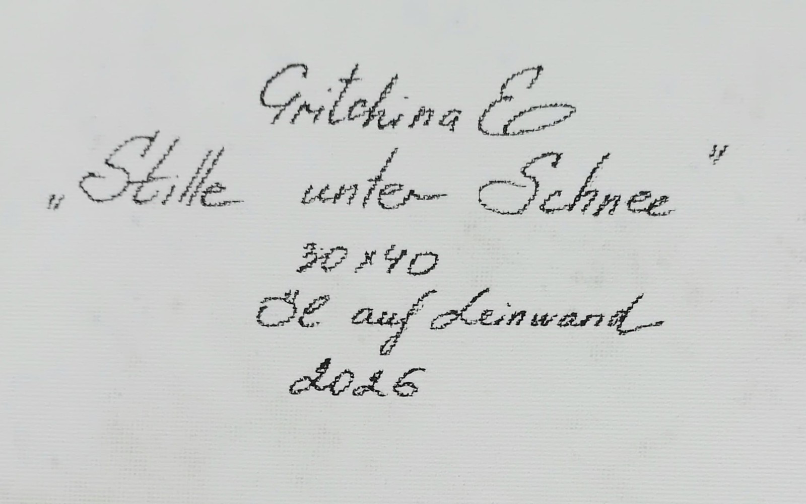 Stille unter Schnee
