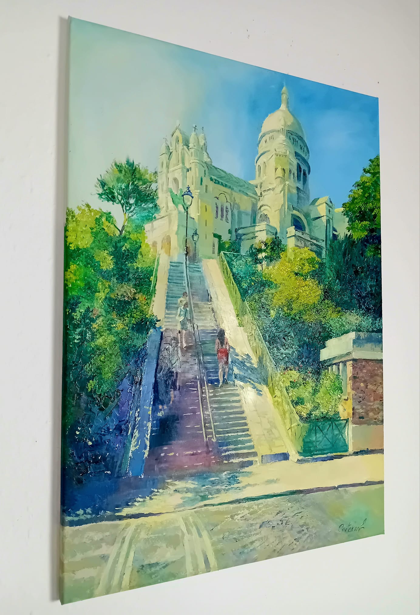 Stufen nach Montmartre – Sacré-Cœur im Morgenlicht