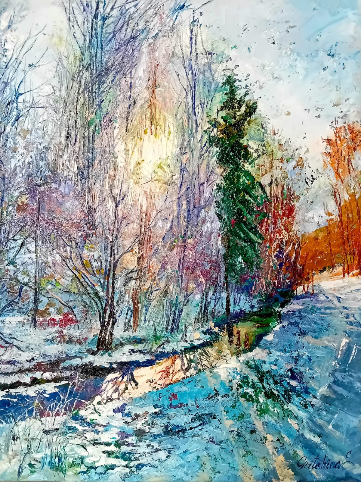 Winterlicht im stillen Tal